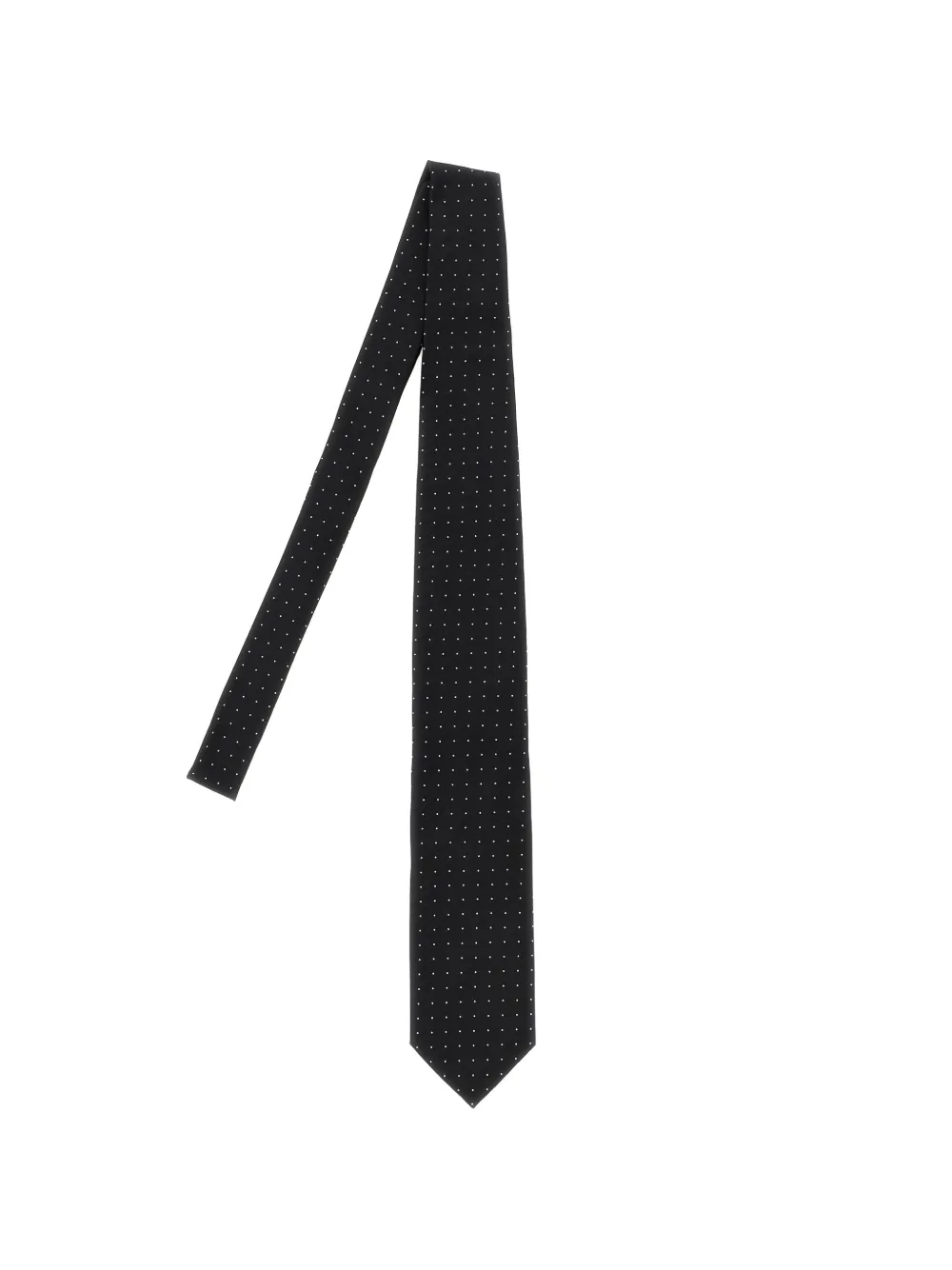Tom Ford Polka-dot Satin Tie In Black