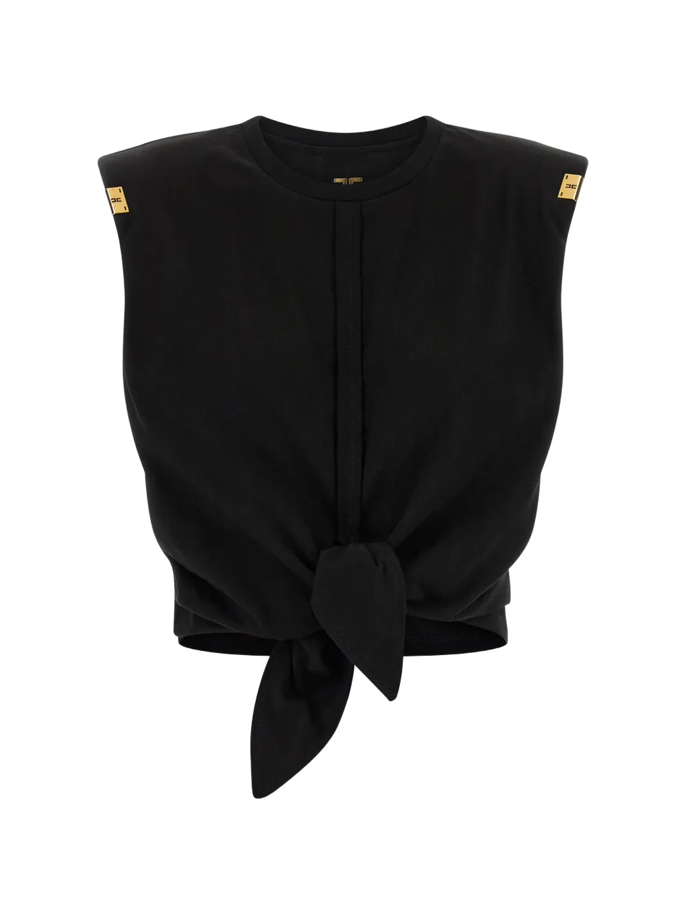 Elisabetta Franchi knot-detail tank top - Nero