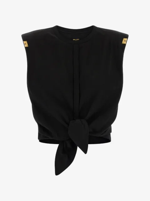 Elisabetta Franchi jersey T-shirt with knot