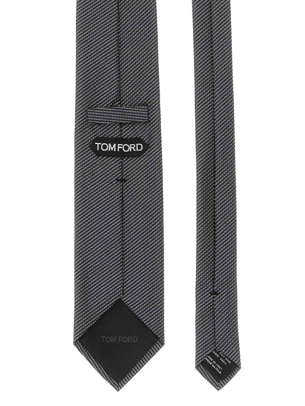 TOM FORD jacquard silk tie - Grijs