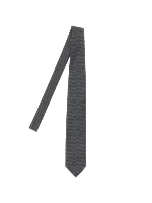 Cravate Tom Ford Soie Tricotée Bleue – 100% Soie – Fabriquée En France