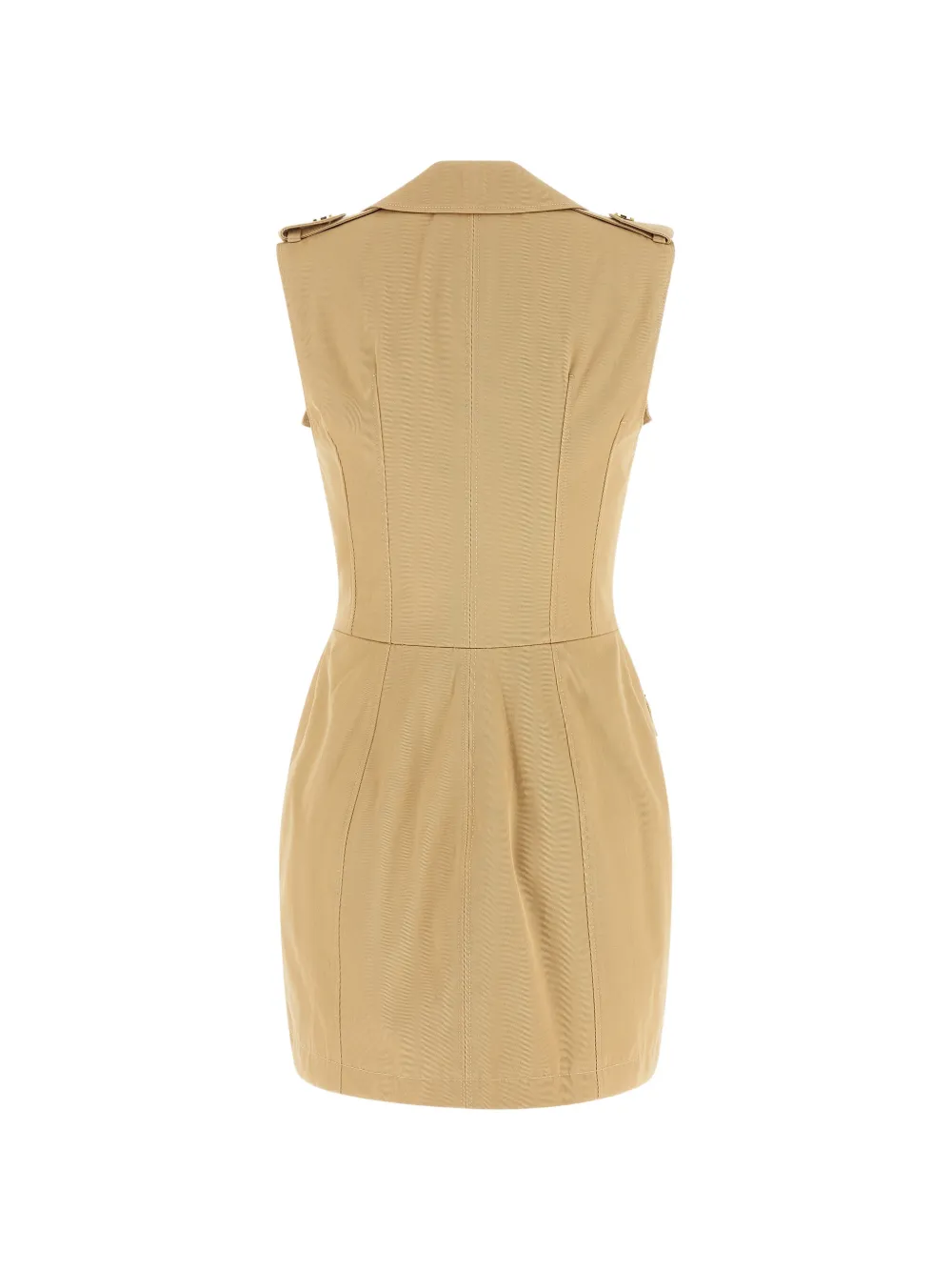 Elisabetta Franchi single-breasted button mini dress - Beige