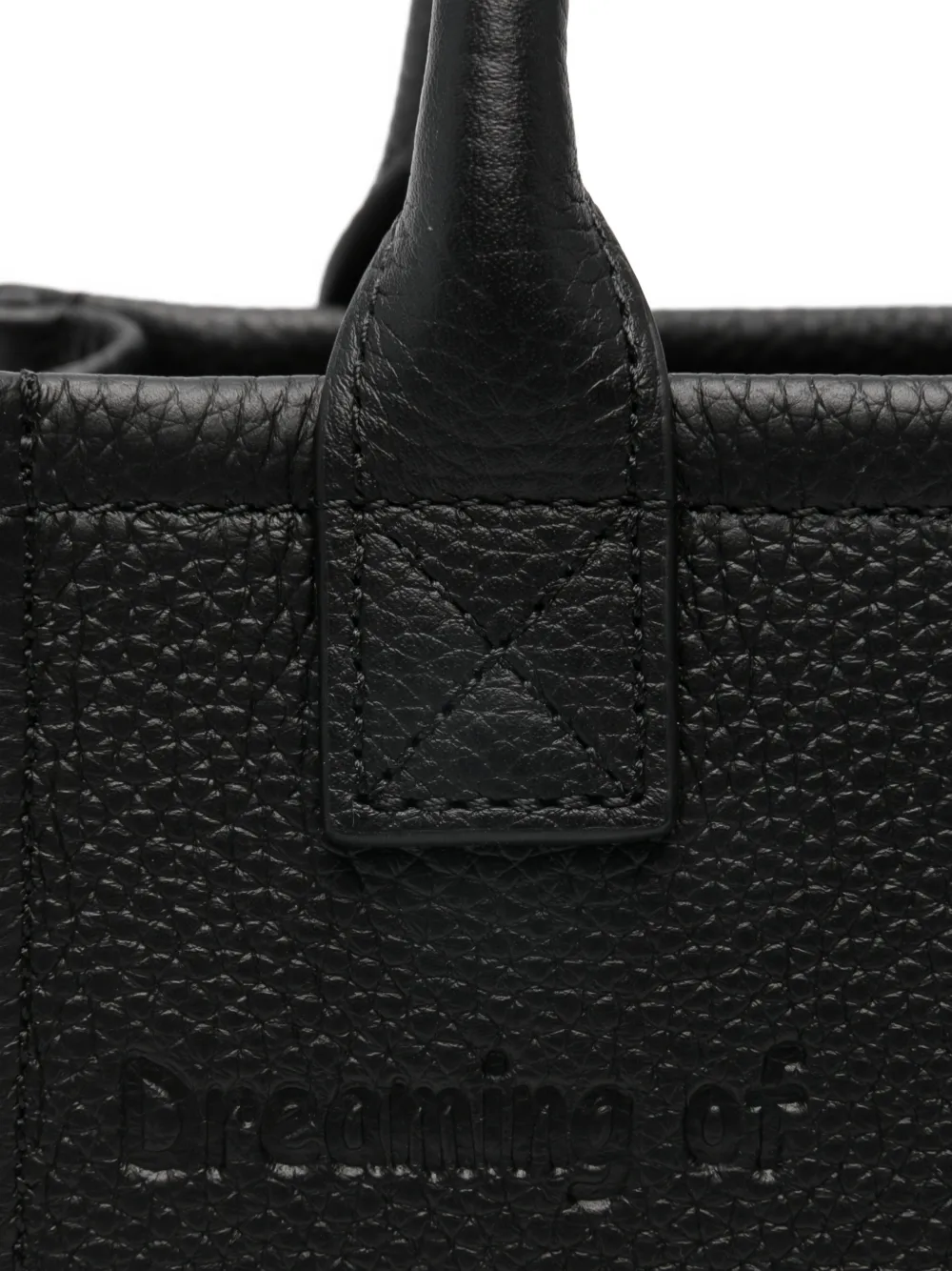 MC2 Saint Barth Vanity mini-shopper met logo-reliëf Zwart