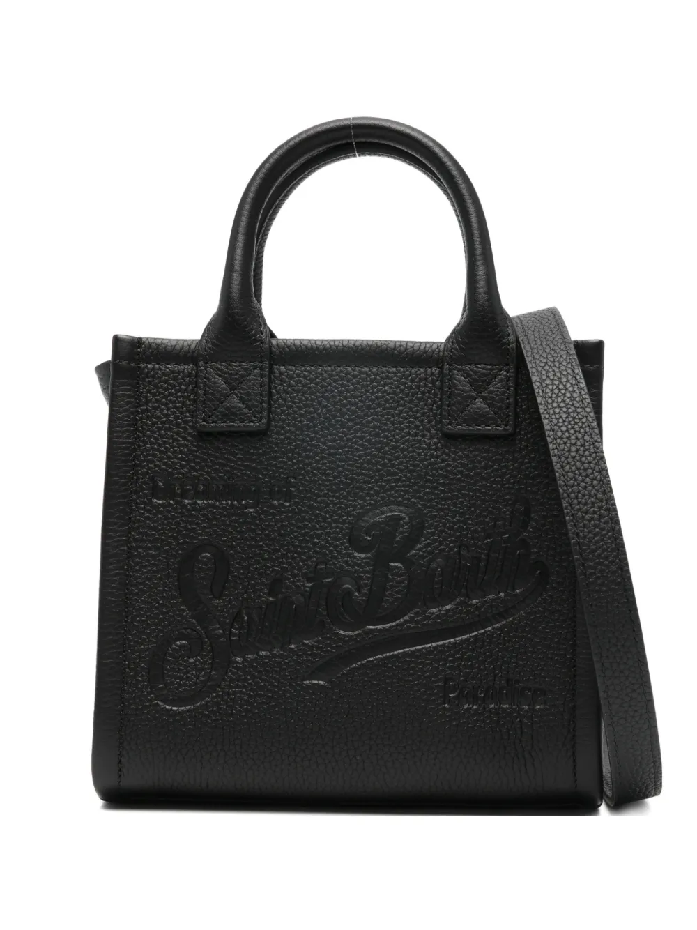 MC2 Saint Barth mini Vanity debossed-logo tote bag - Nero