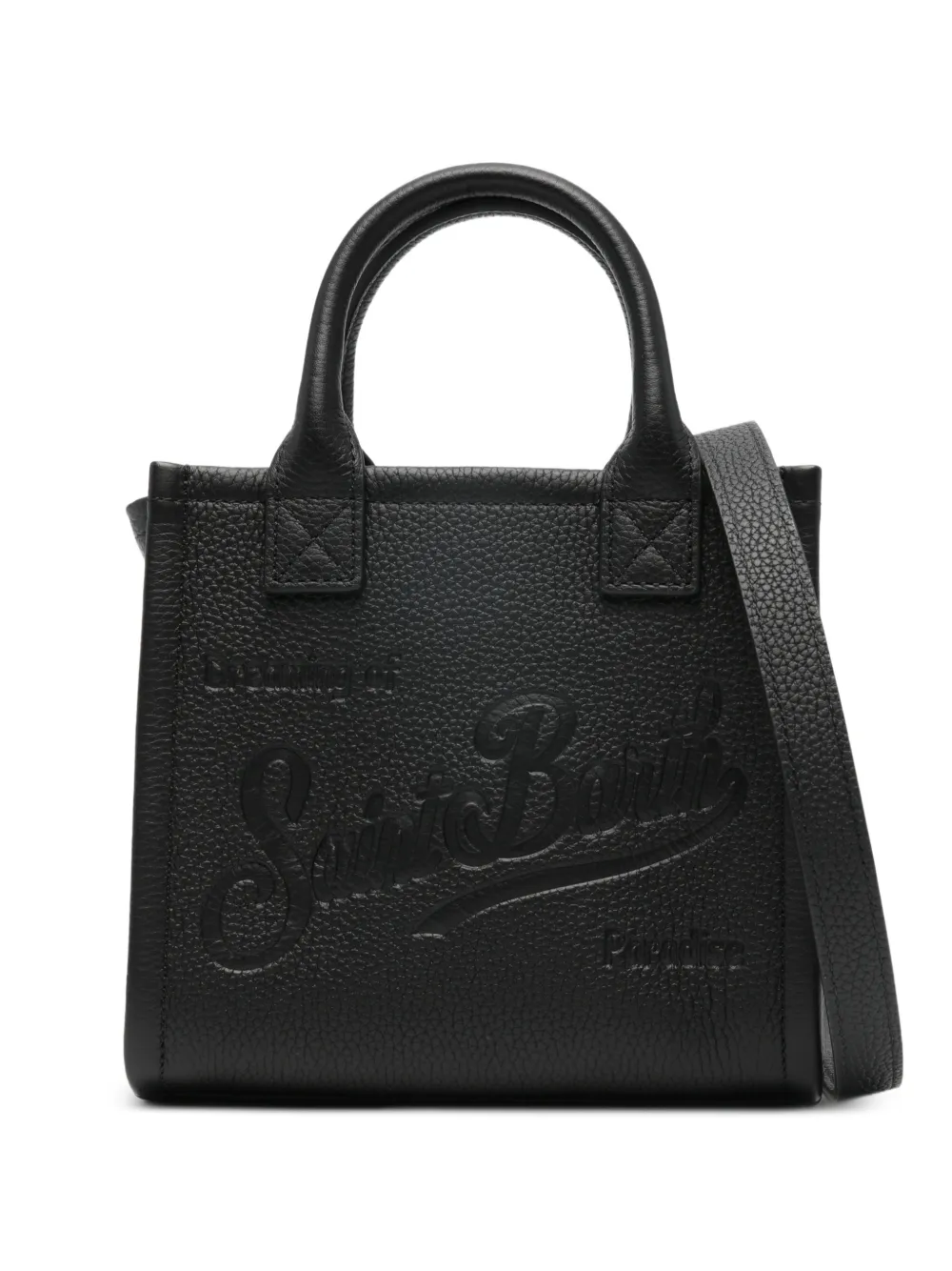 MC2 Saint Barth mini Vanity debossed-logo tote bag - Nero