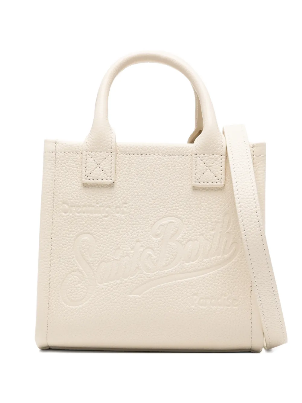 MC2 Saint Barth mini Vanity logo-embossed tote bag - Bianco