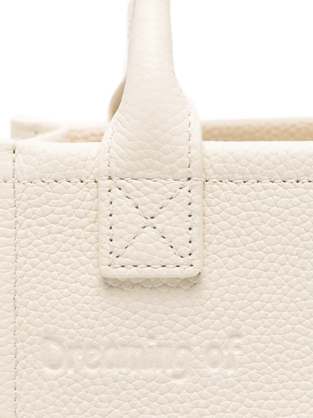 MC2 Saint Barth Vanity shopper met logo-reliëf Wit