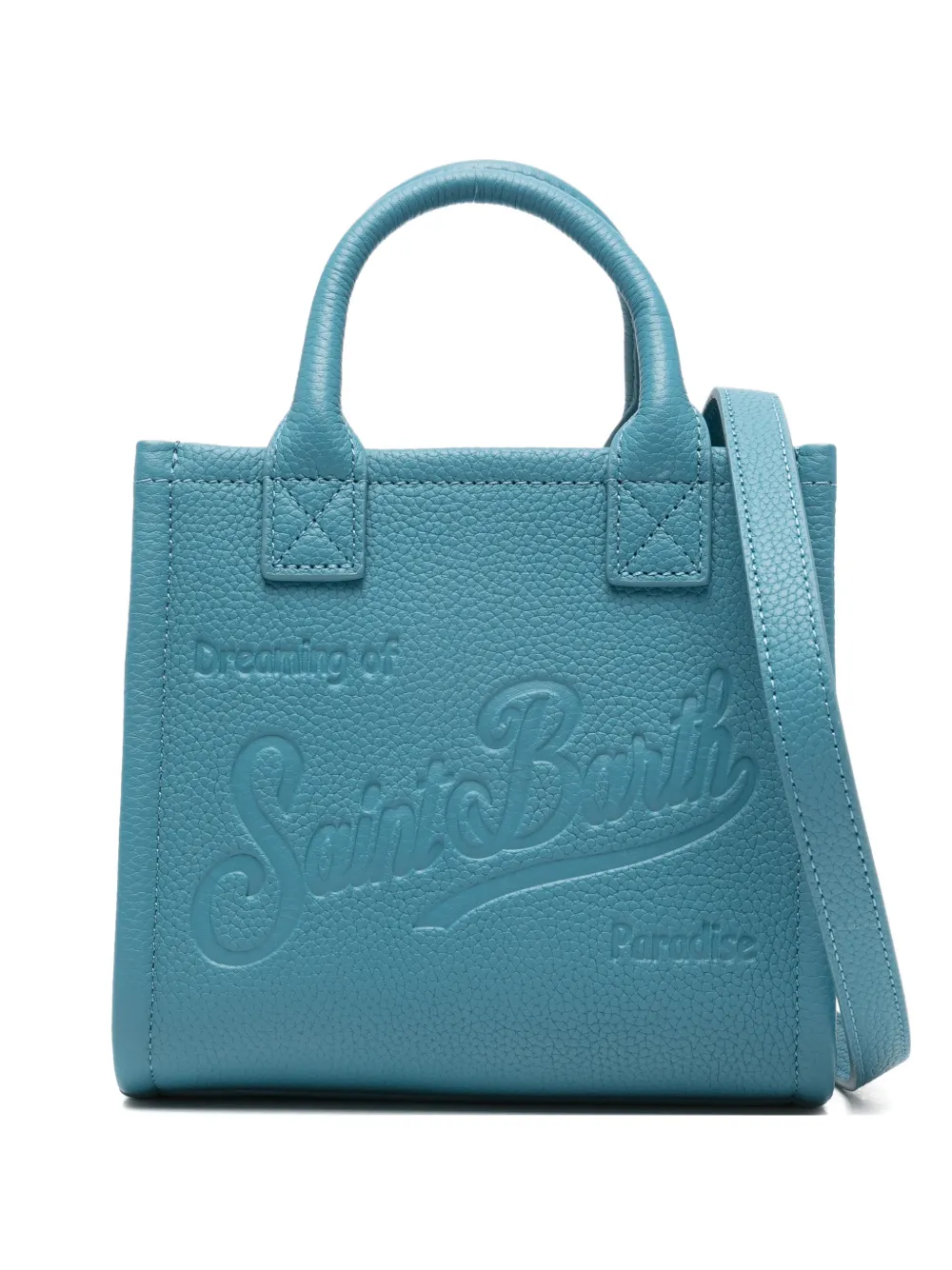 MC2 Saint Barth mini Vanity logo-embossed tote bag - Blu