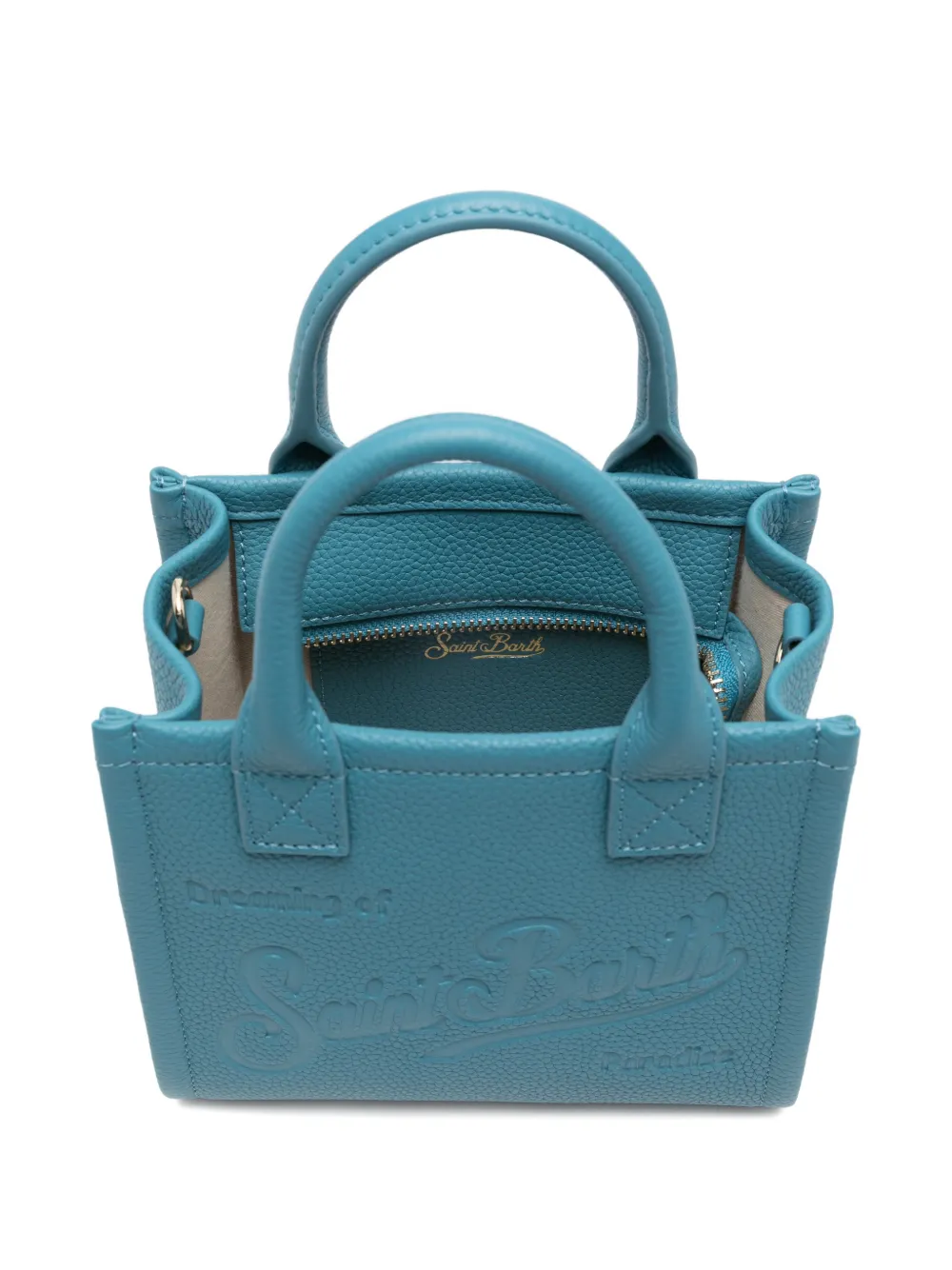 MC2 Saint Barth Vanity shopper met logo-reliëf Blauw