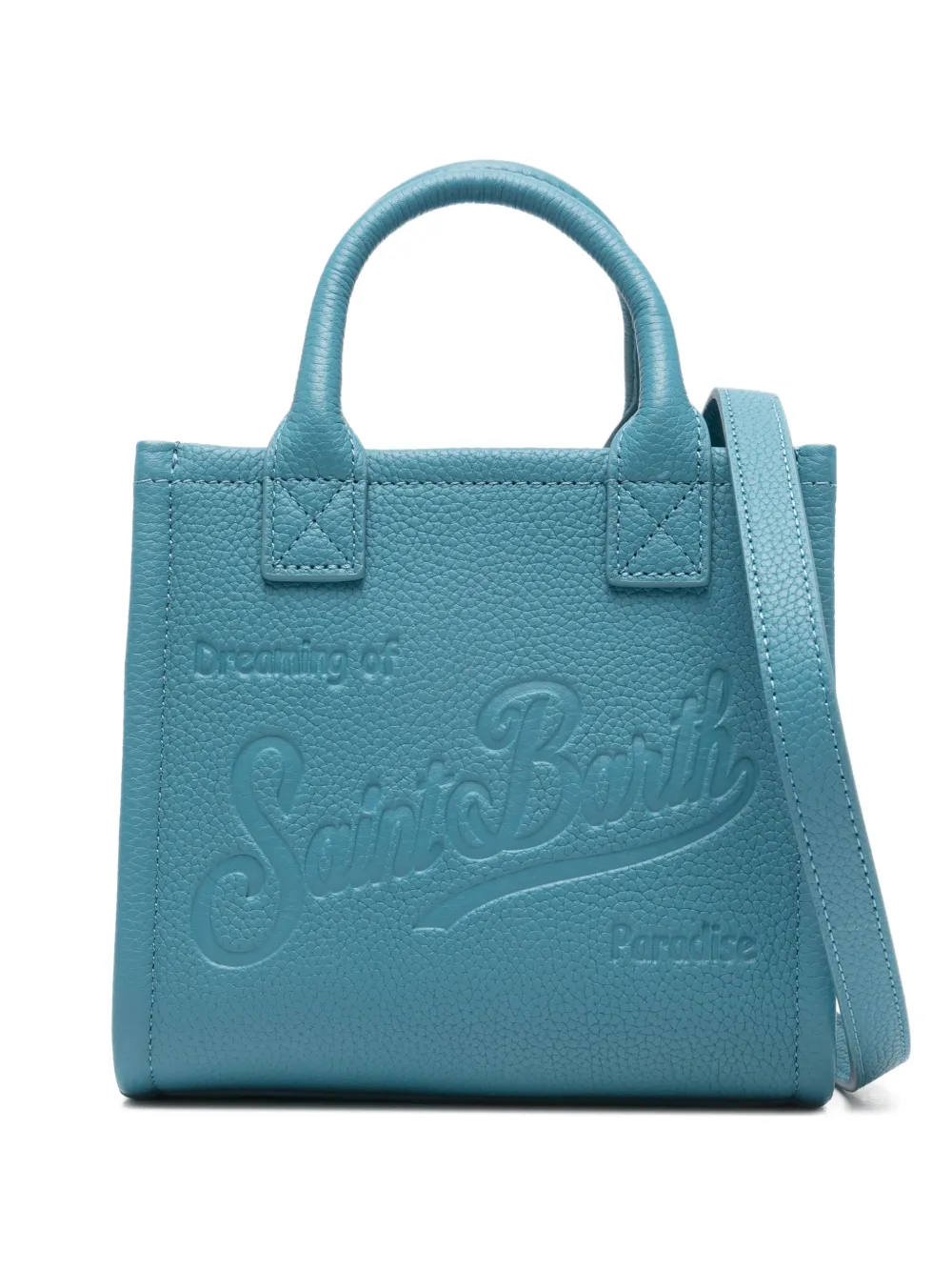MC2 Saint Barth mini Vanity logo-embossed tote bag - Blu