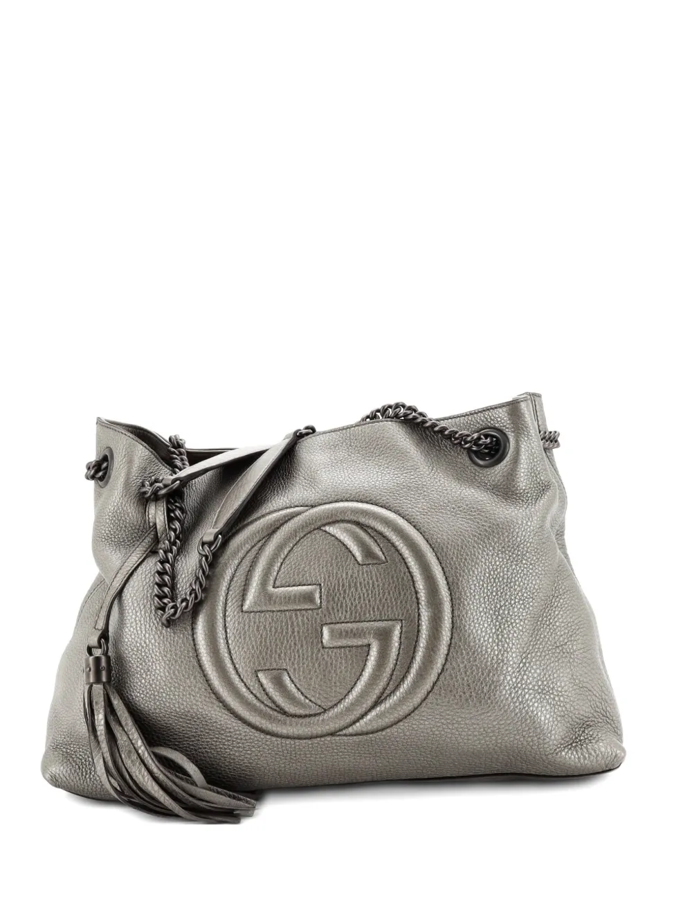 Gucci Pre-Owned Soho Chain Strap Leather Medium shoulder bag - Effetto metallizzato