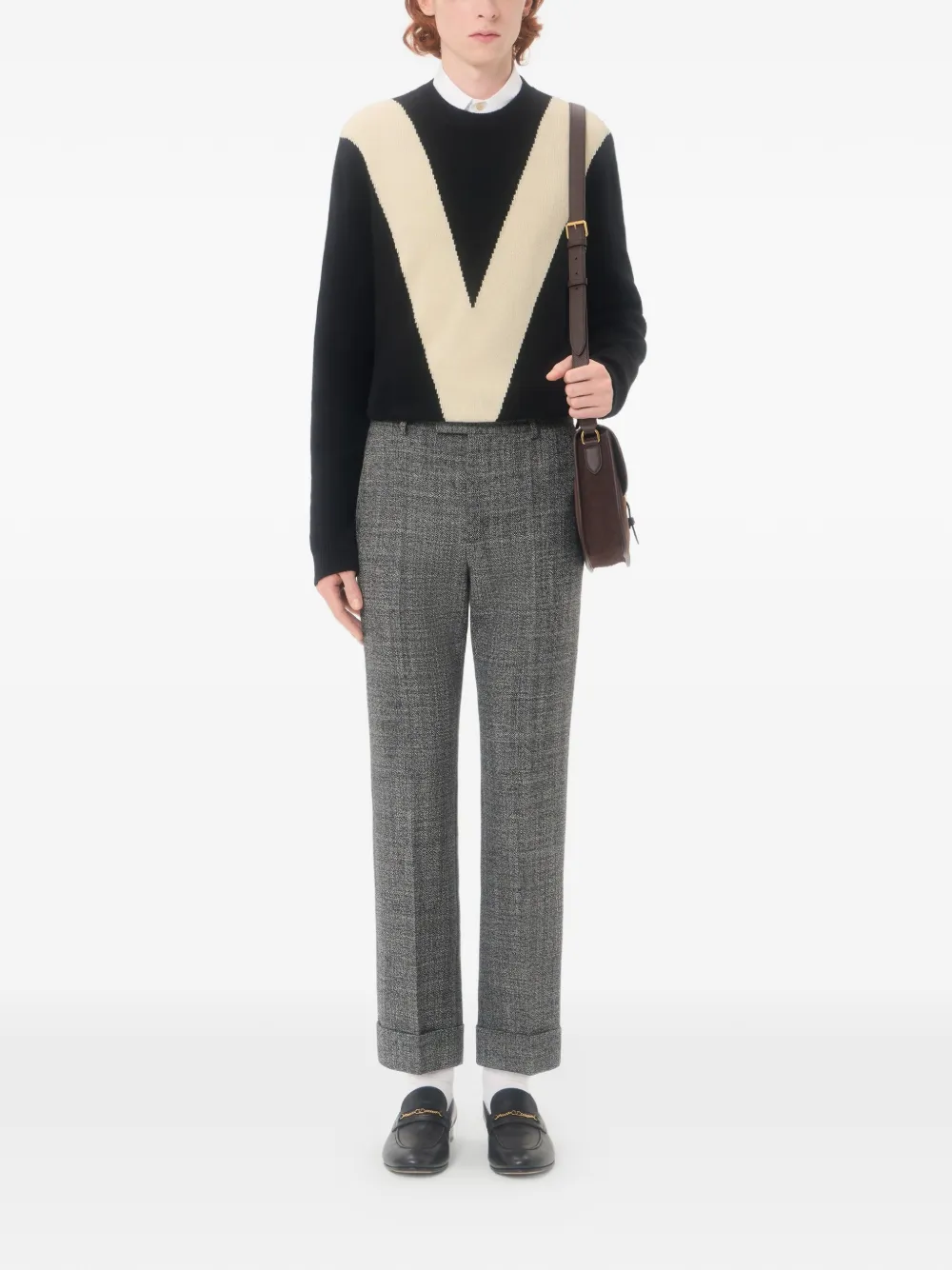 Oxford cotton shirt with VGold