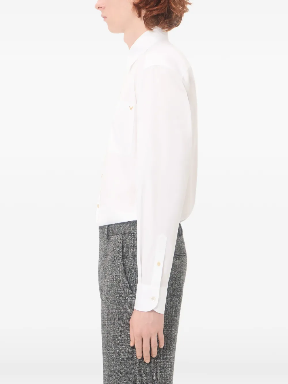 Oxford cotton shirt with VGold