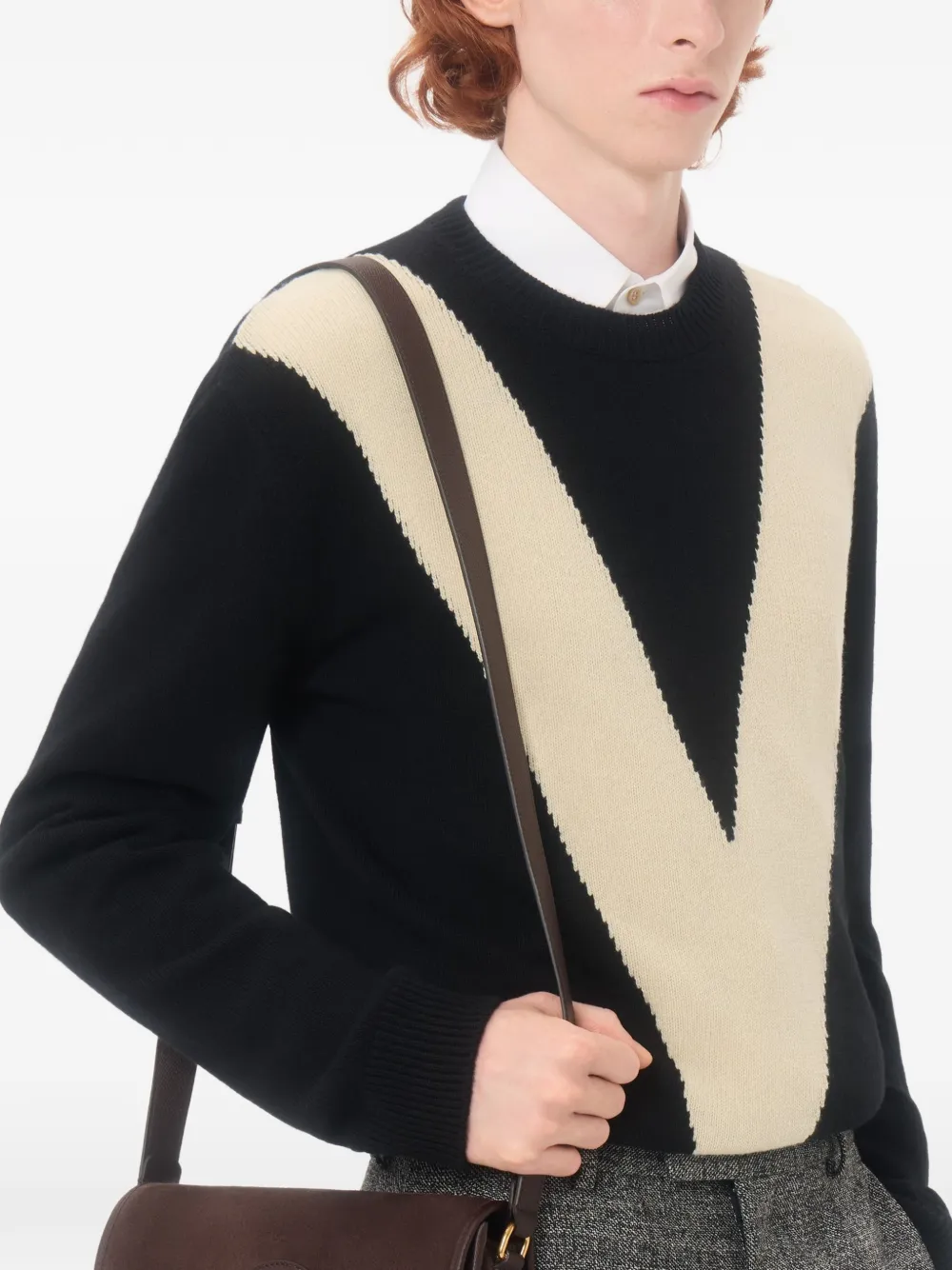 Oxford cotton shirt with VGold