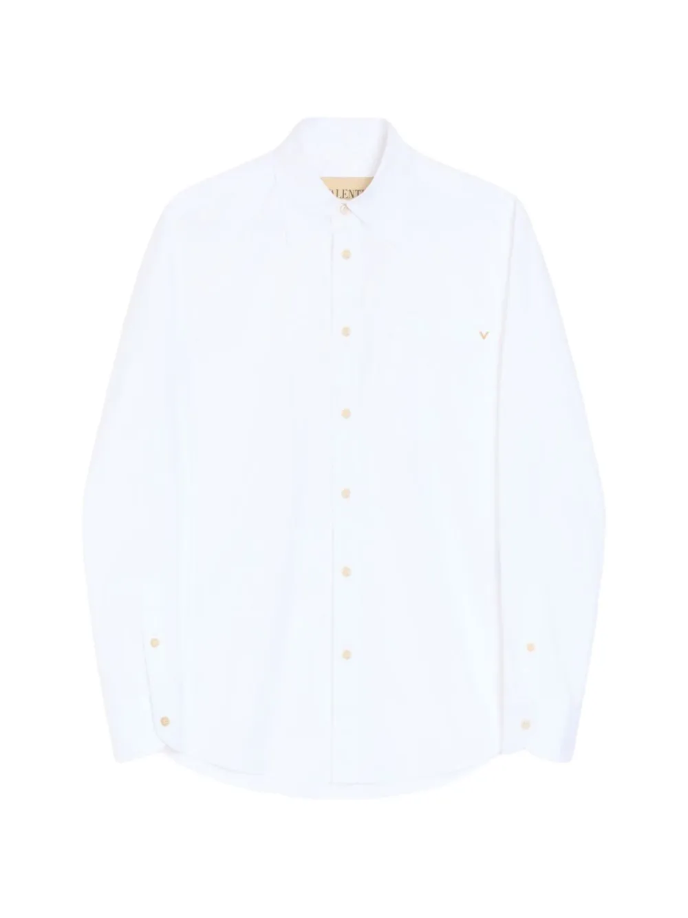 Valentino Garavani VGold katoenen Oxford overhemd Wit