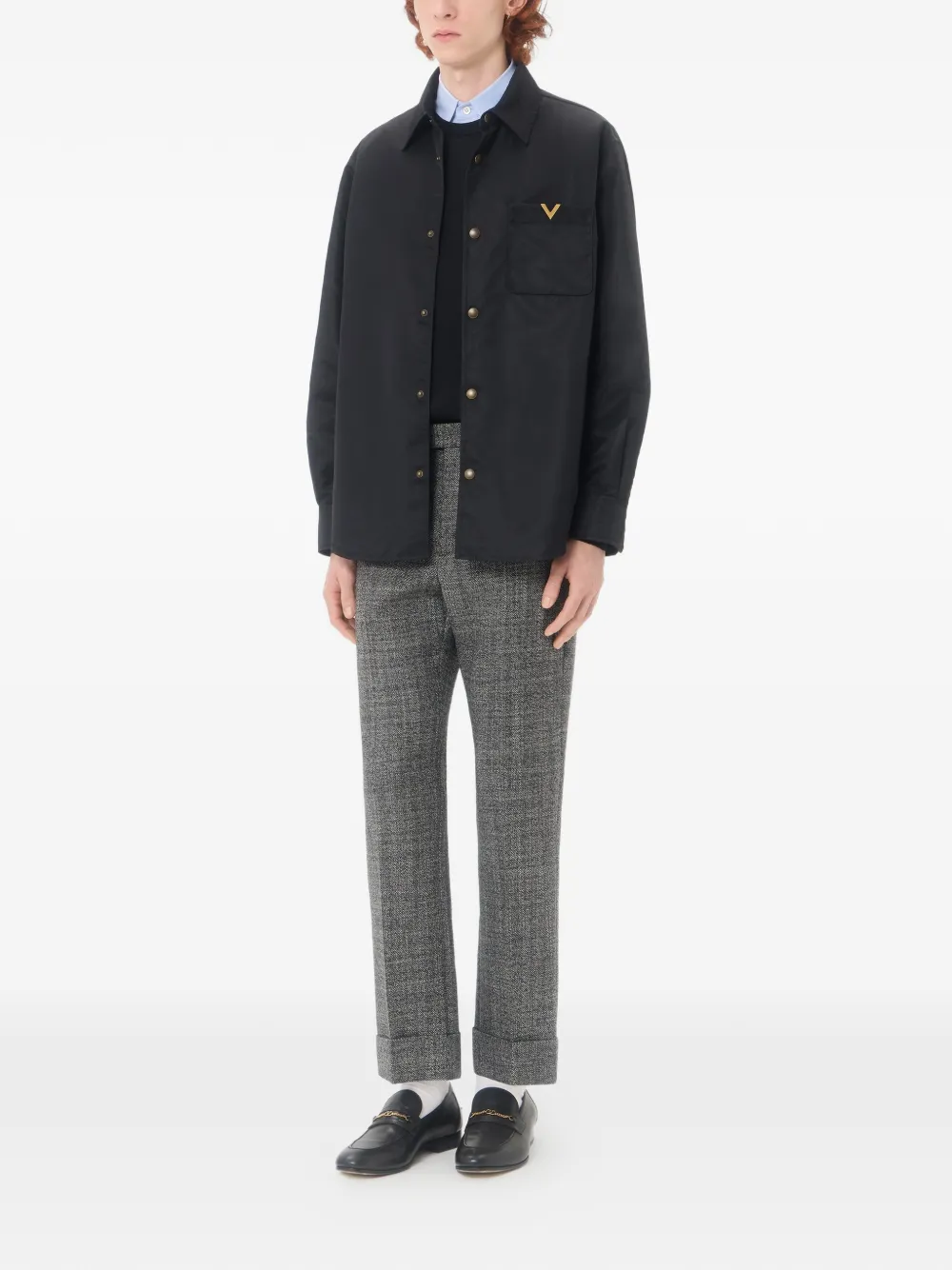 nylon shirt jacket with VGold