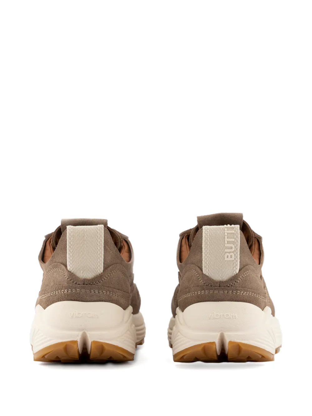 Buttero round-toe perforated sneakers Bruin