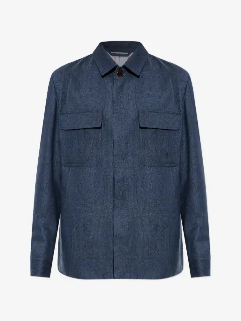 ETRO paisley-pattern wool jacket