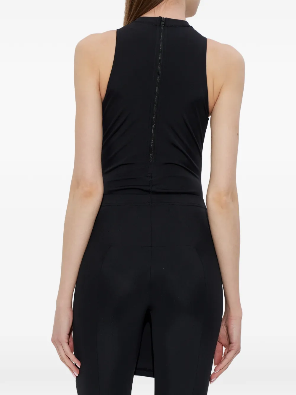 VETEMENTS Mouwloze body met gedrapeerde hals Zwart