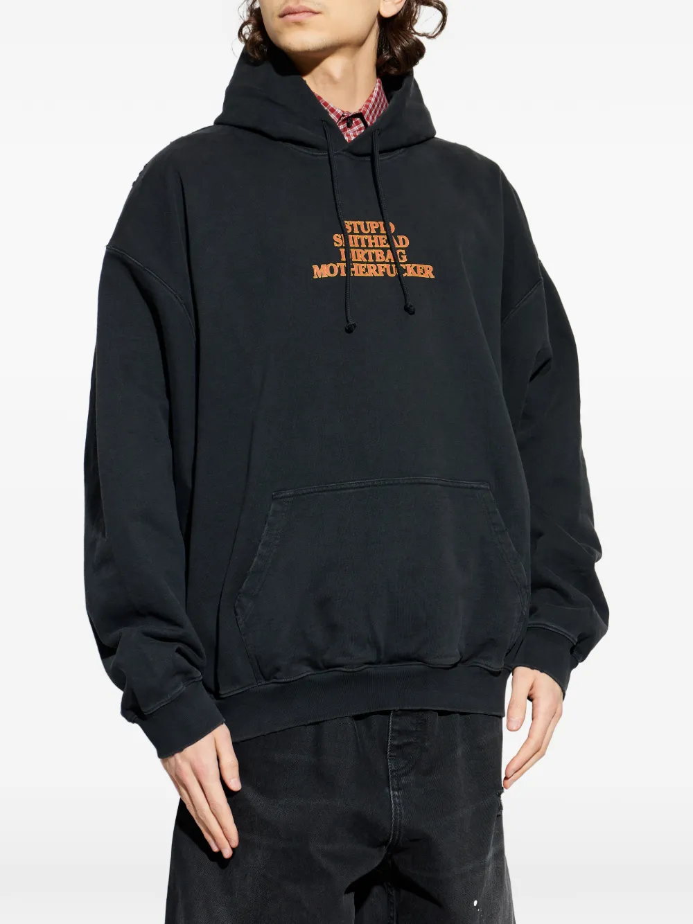 VETEMENTS Hoodie met print Zwart