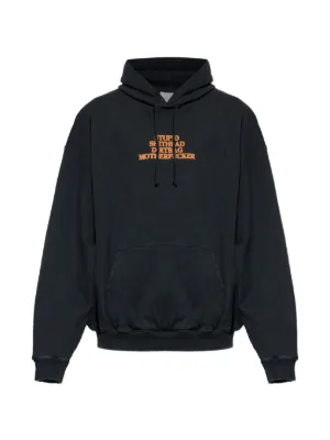 VETEMENTS ロゴ パーカー | ブラック | FARFETCH JP