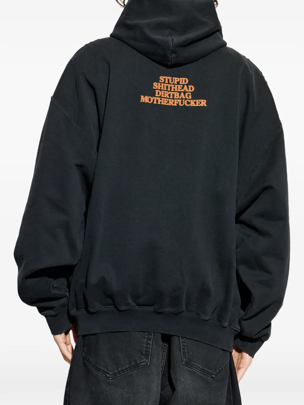 VETEMENTS Hoodie met print Zwart