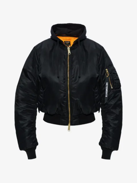 VETEMENTS hooded bomber jacket
