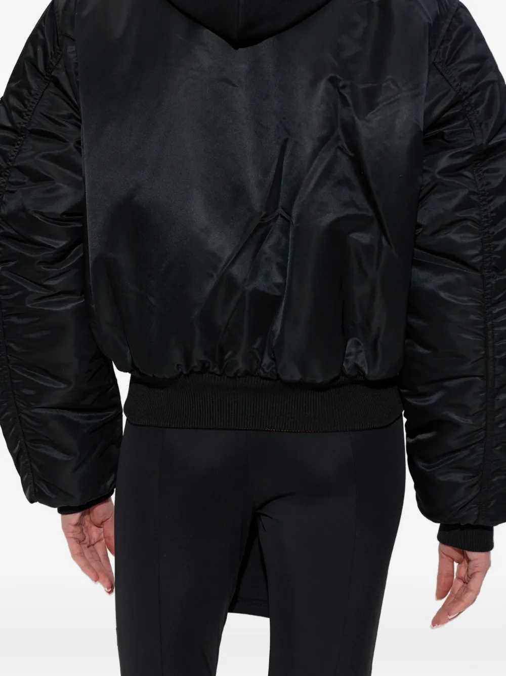 VETEMENTS Hooded Bomber Jacket | Black | FARFETCH