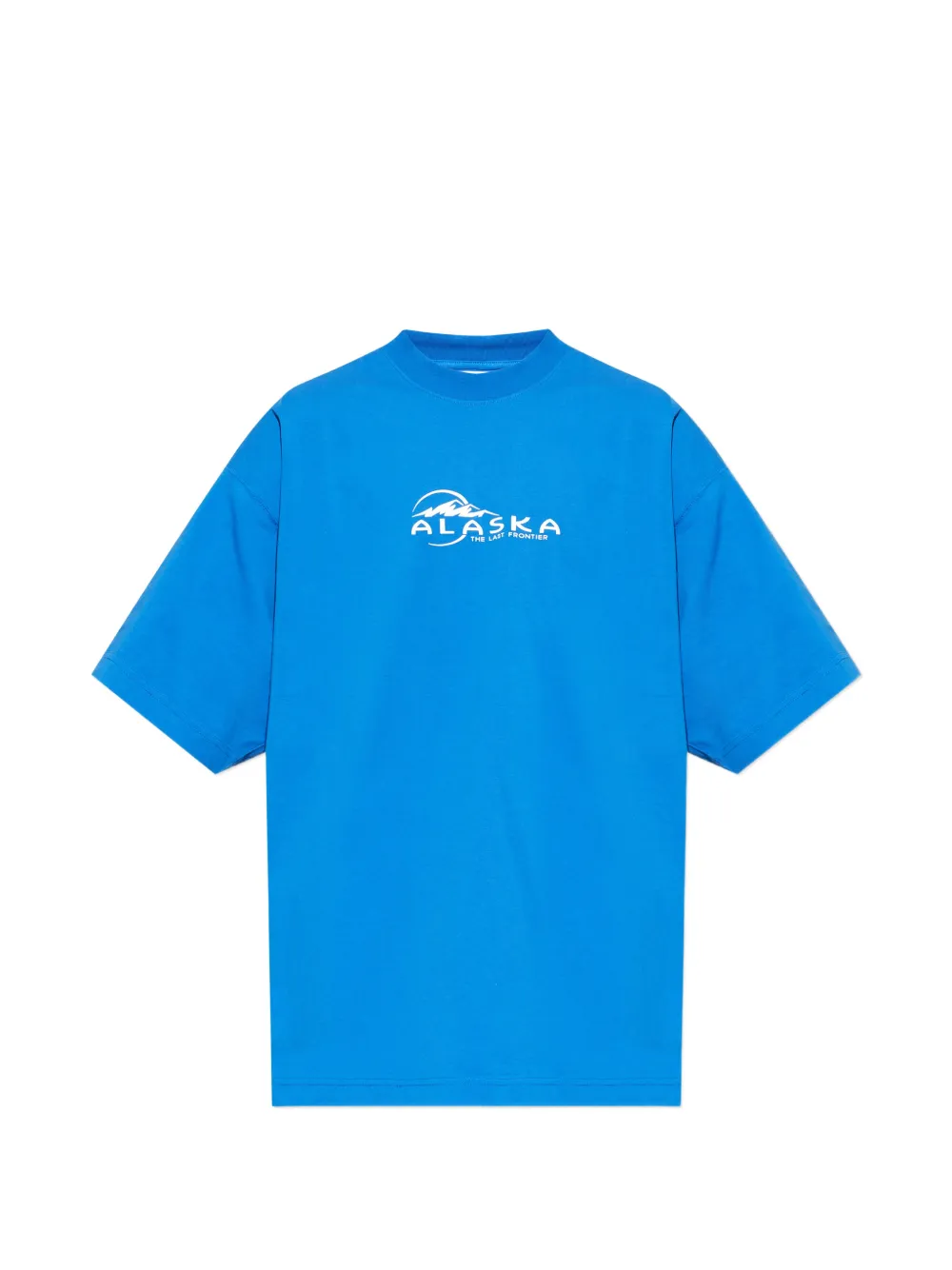 VETEMENTS cotton graphic T-shirt - Blu