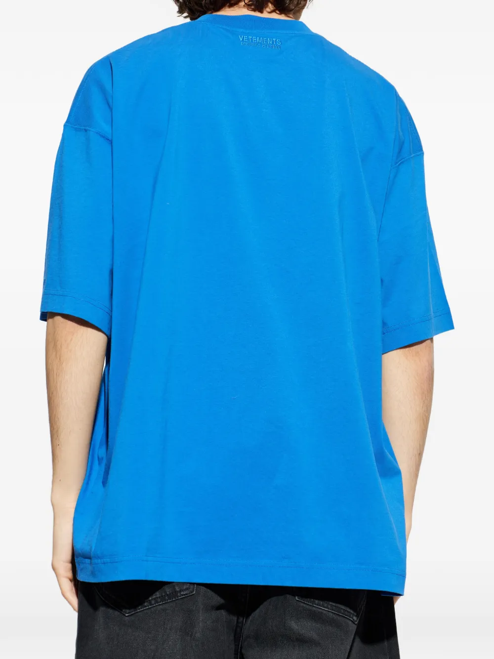 VETEMENTS T-shirt met grafische print Blauw