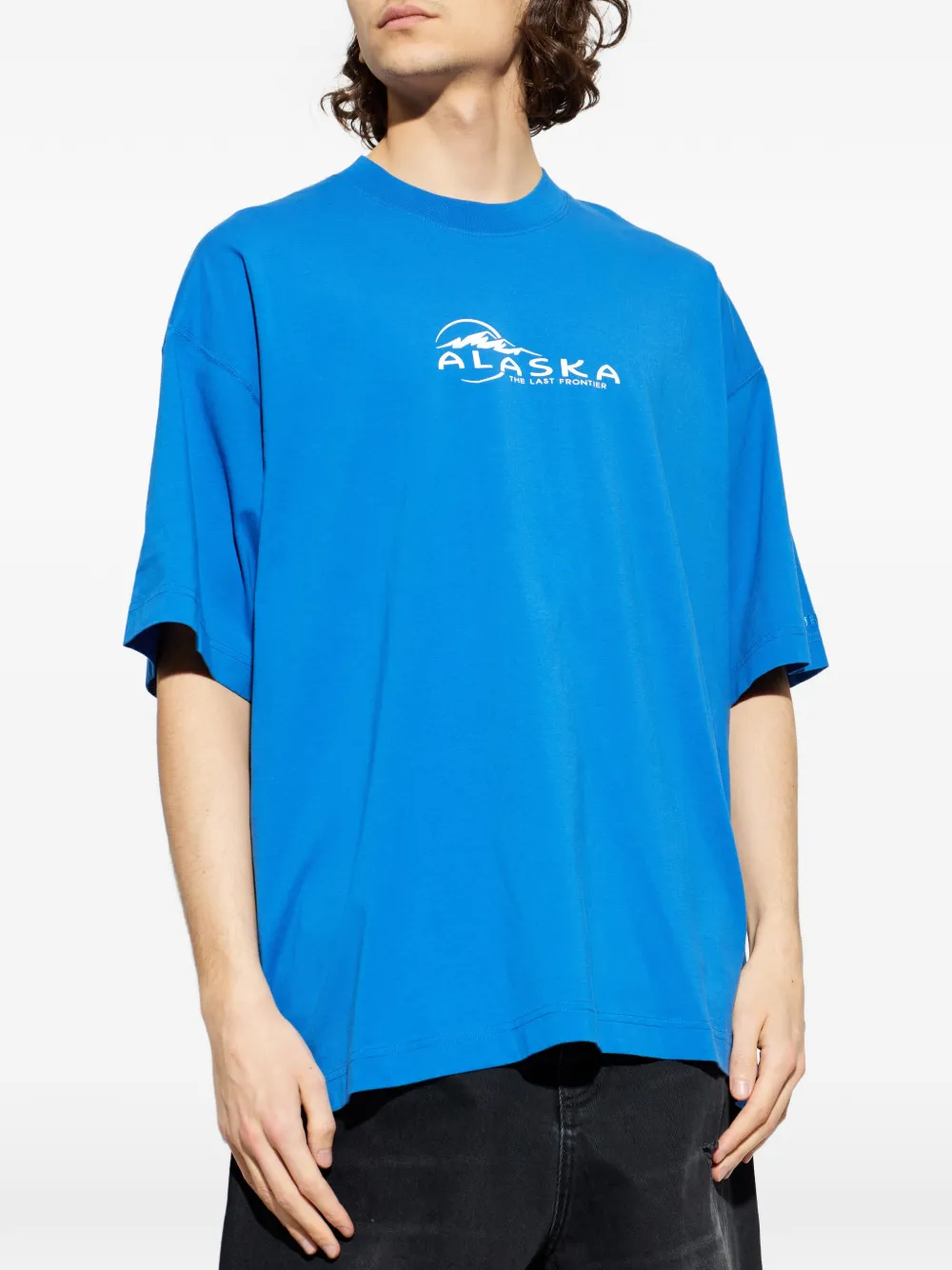 VETEMENTS T-shirt met grafische print Blauw