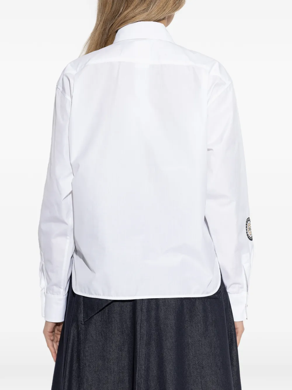 Max Mara blouse met borduurwerk Wit