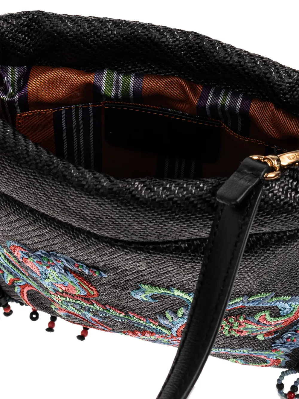 ETRO Kleine Kalispera shopper met borduurwerk en kralen Zwart