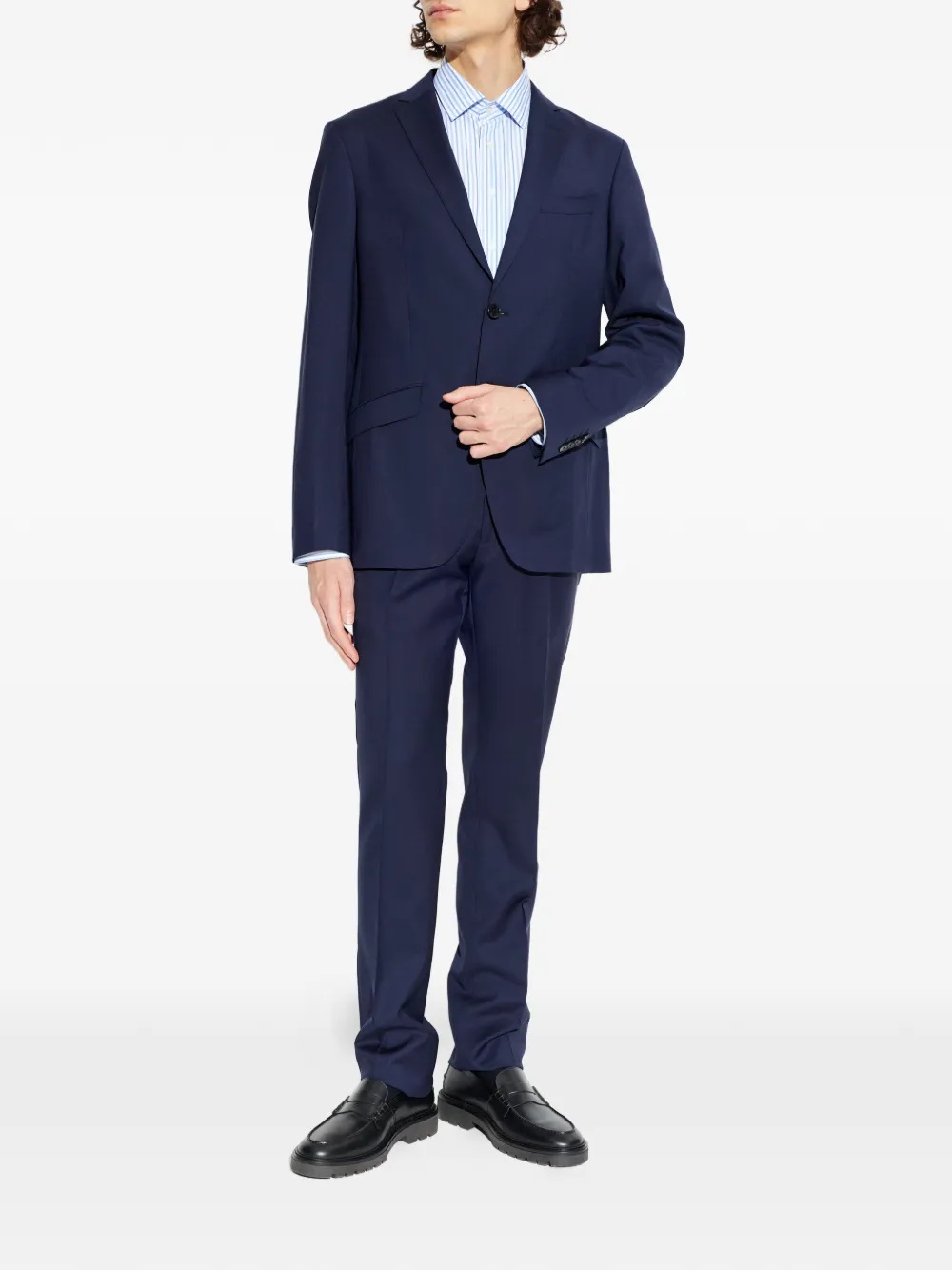  Etro Single-breasted Wool Suit - Blue 