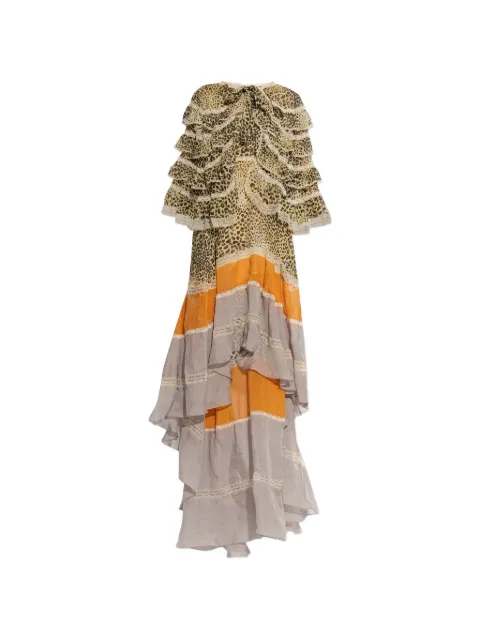 ETRO ruffled leopard-print maxi dress
