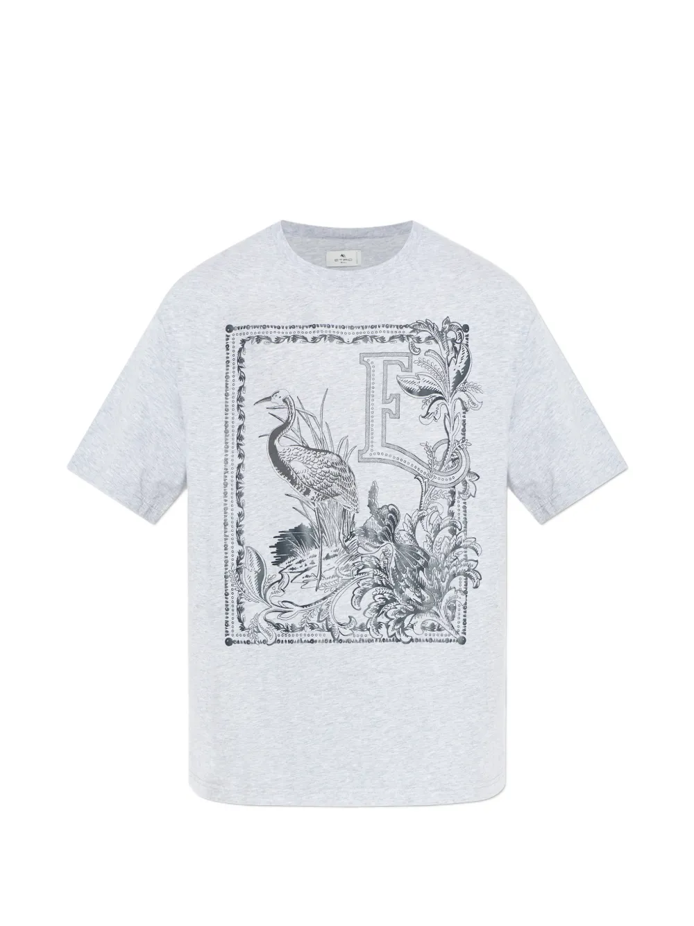 ETRO graphic-print T-shirt - Grigio