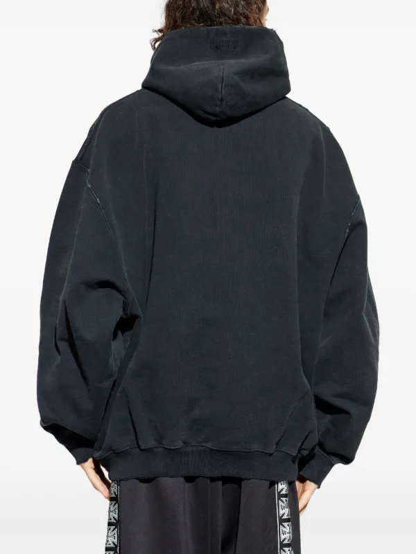 VETEMENTS グラフィック パーカー | ブラック | FARFETCH JP