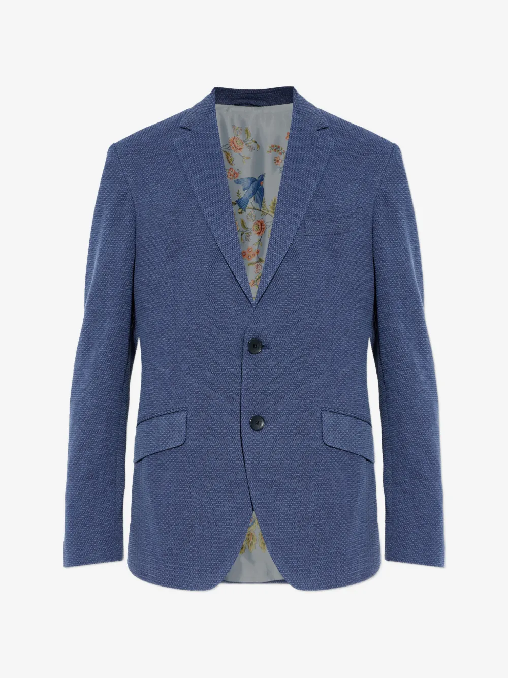 ETRO фактурный однобортный пиджак | синий | Image 1