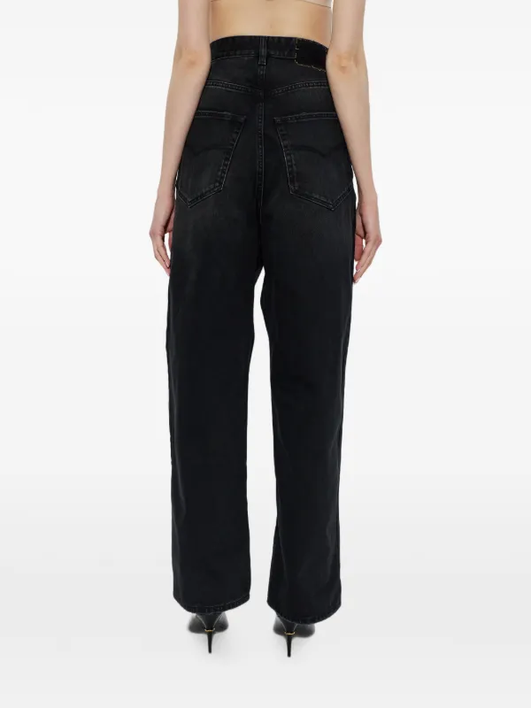 VETEMENTS ペイント ダメージ ジーンズ | ブラック | FARFETCH JP