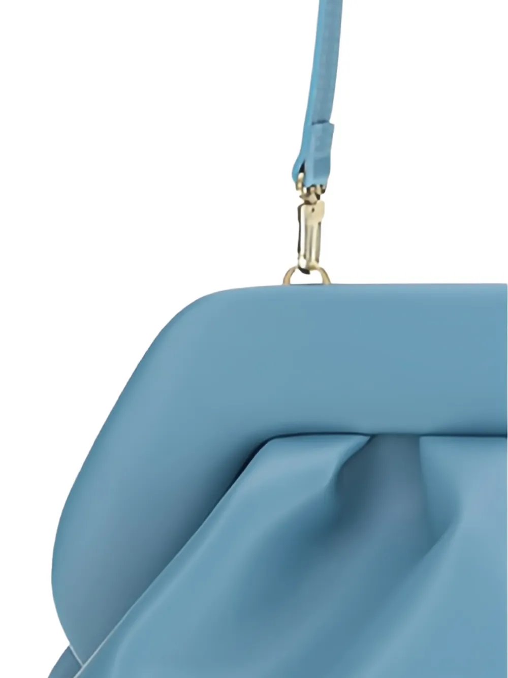 Themoirè Bios medium gesmockte clutch Blauw