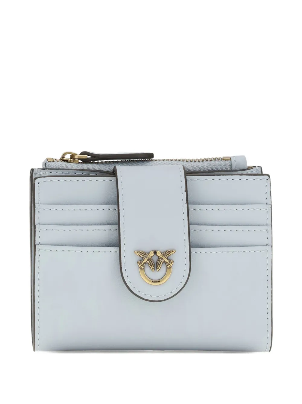 PINKO appliqué zipped wallet - Blu