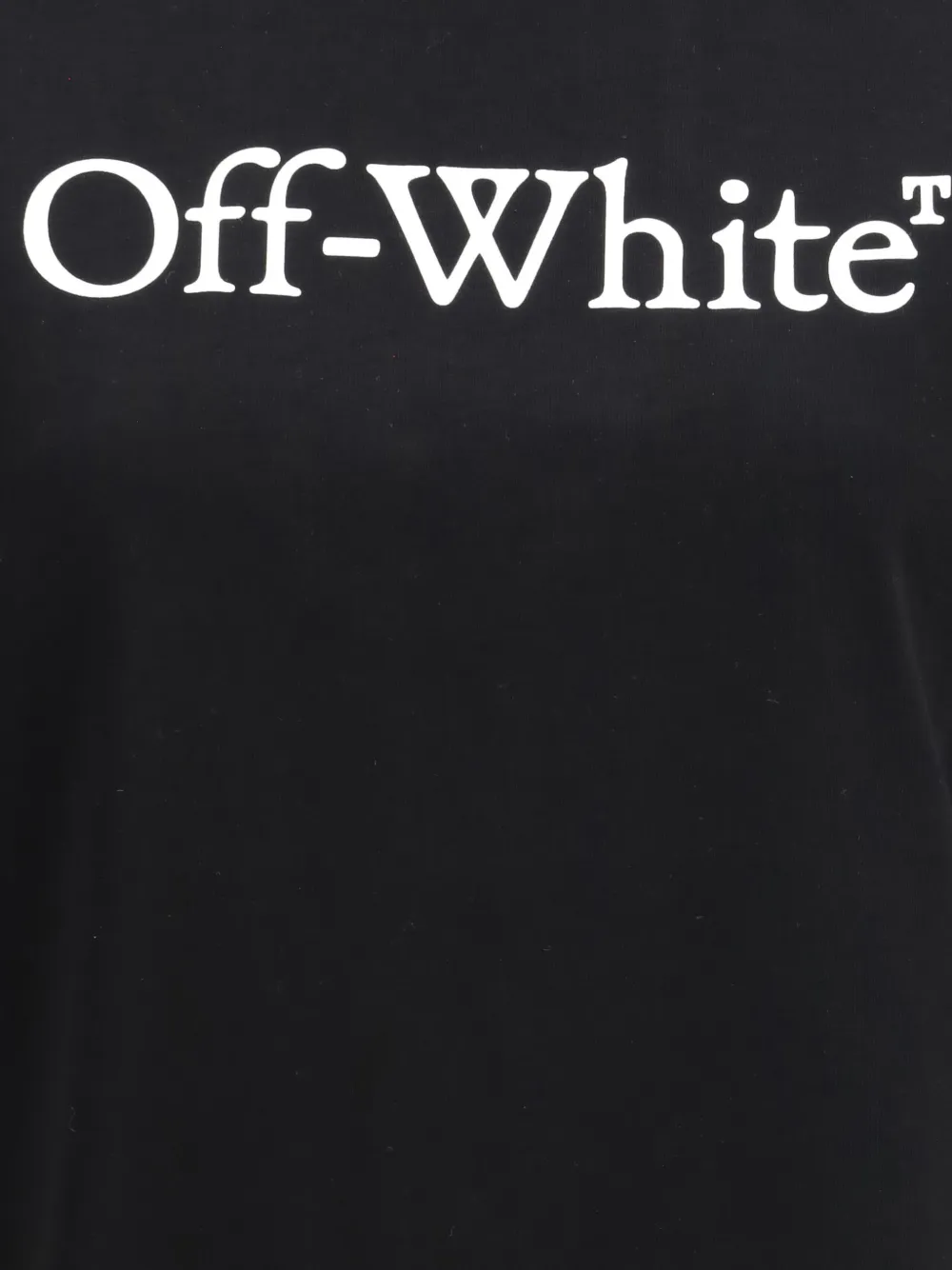 Off-White T-shirt met logo Zwart