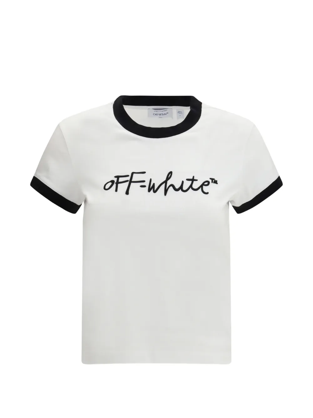 Off-White embroidered T-shirt - Bianco