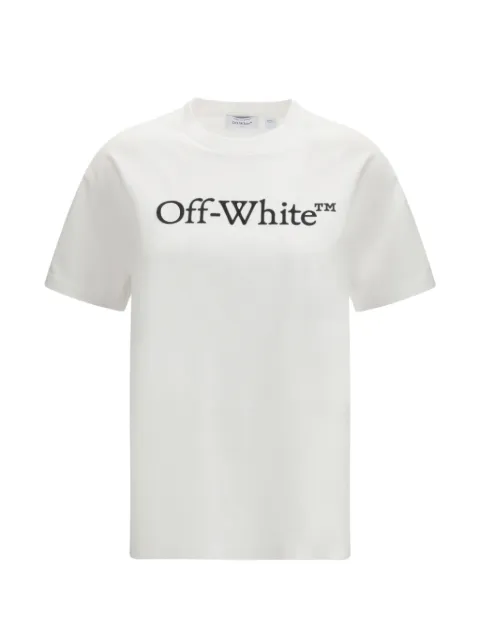 Off-White playera con logo estampado
