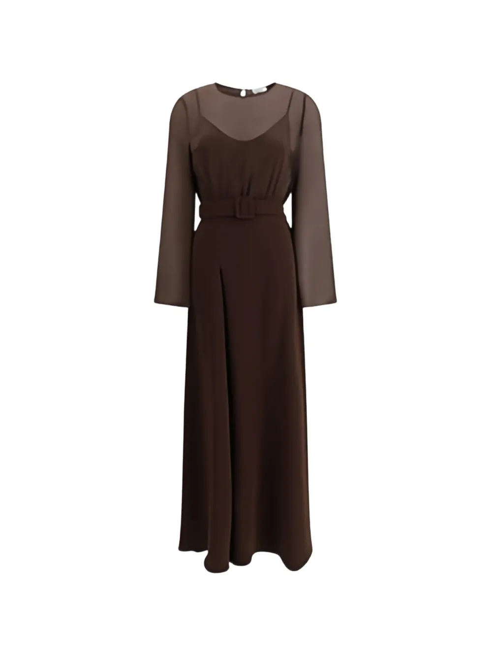 P.A.R.O.S.H. belted dress - Marrone