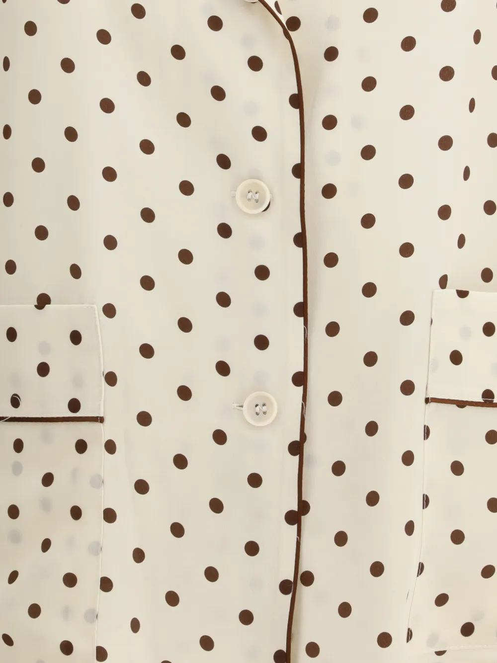 P.A.R.O.S.H. Blouse met stippen Beige