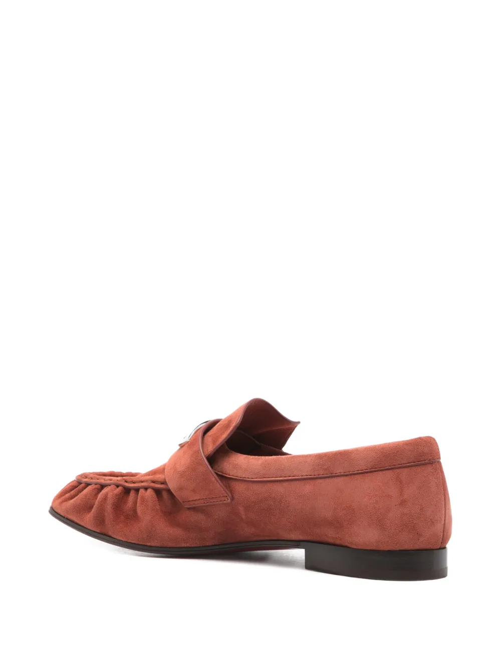 metallic-hardware loafers