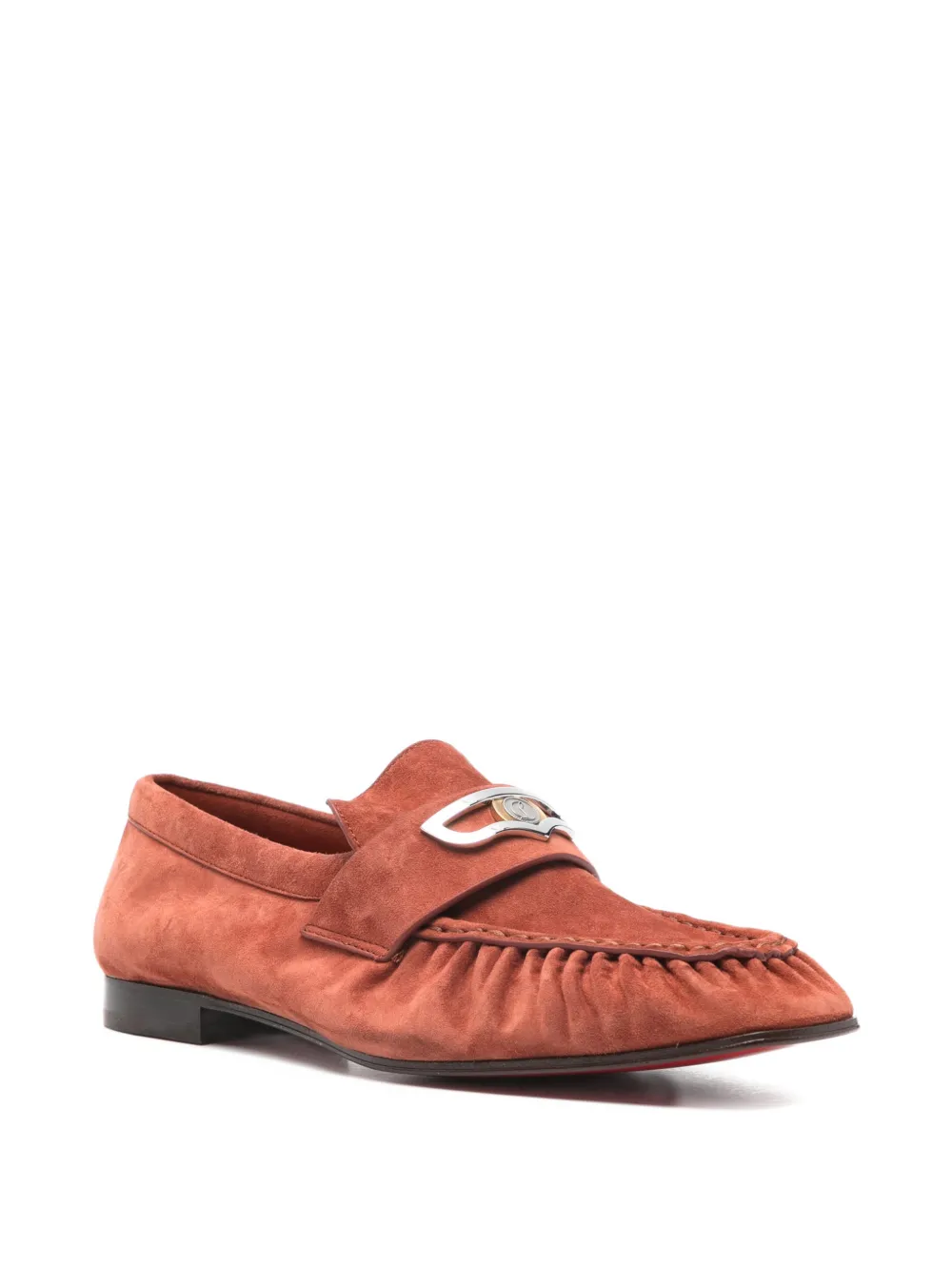 metallic-hardware loafers