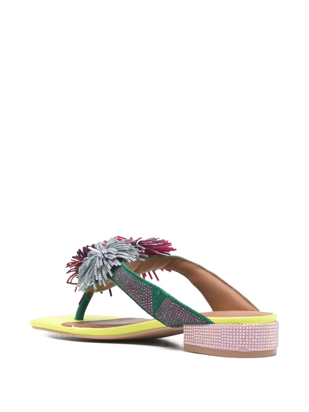 Kurt Geiger London pompom embellished pumps Groen