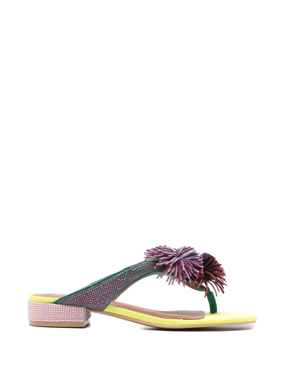 Kurt Geiger London pompom embellished pumps Groen